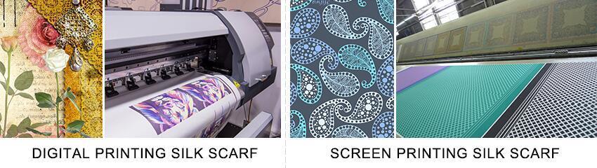 พิมพ์ผ้าพันคอไหม Printing Silk Scarf