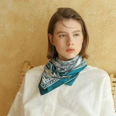 ฮิญาบแรปผ้าไหมแท้ 100%