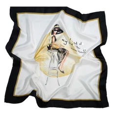 ขายส่งผ้าพันคอผ้าไหมสีขาวสำหรับย้อมสี